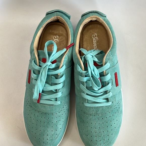Savalé Men’s Harmann Light Blue Suede Sneaker Size 8.5 - Picture 5 of 10